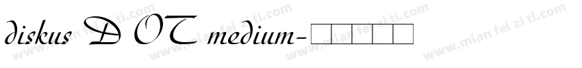 diskus D OT medium字体转换